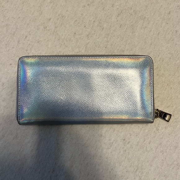 Coach Hologram City Zip Tote and Wallet Iridescent Leather Silver - Picture 5 of 11